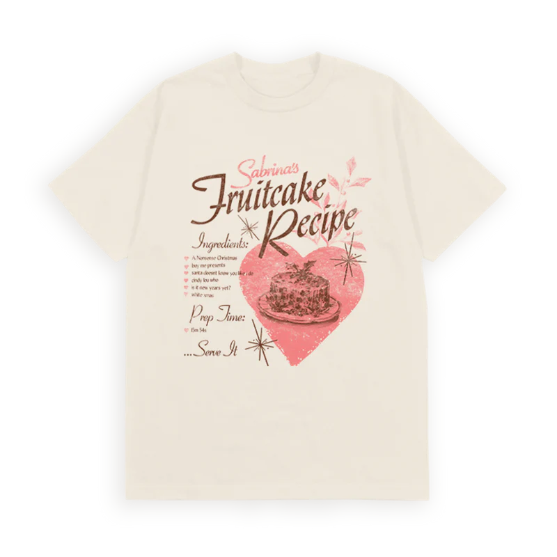 Sabrina Carpenter - Fruitcake Recipe Tee