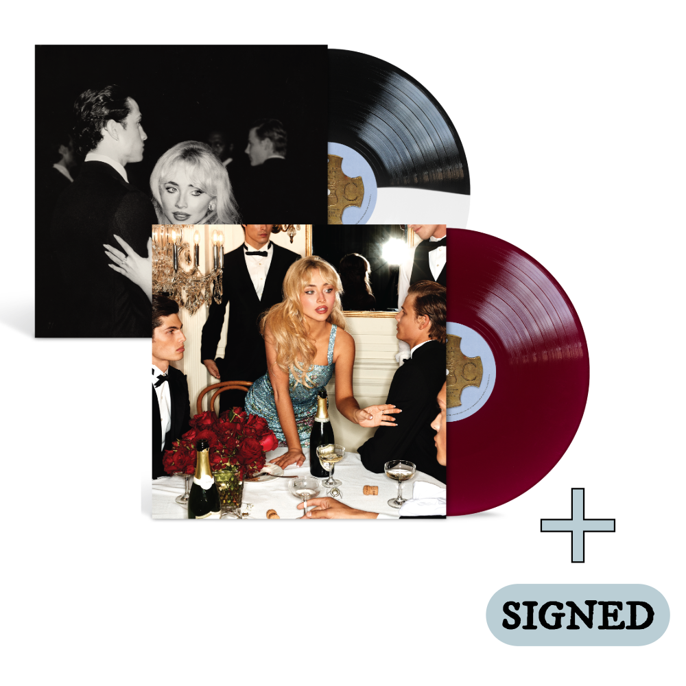 Man's Best Friend D2C Bonus Track LP, D2C Alt Cover LP + Signed Art Card Bundle
