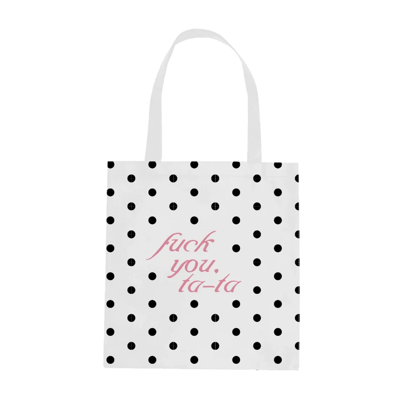 Sabrina Carpenter - Forgive My French Polka Dot Tote