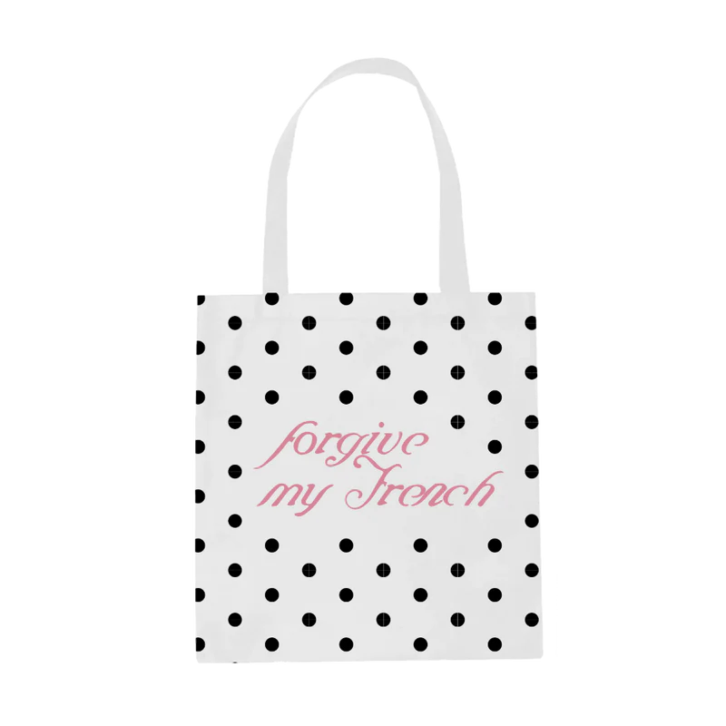 Sabrina Carpenter - Forgive My French Polka Dot Tote