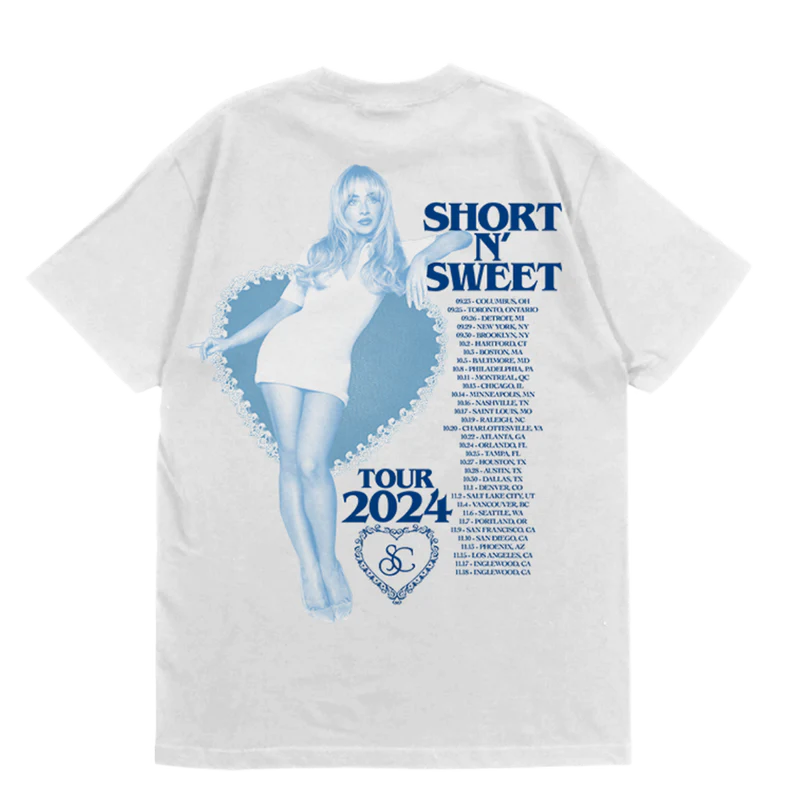 Short n' Sweet Tour Is So Nice T-Shirt - Sabrina Carpenter UK